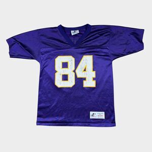 Vintage Randy Moss Minnesota Vikings Jersey Logo Athletic Purple Youth Medium 10